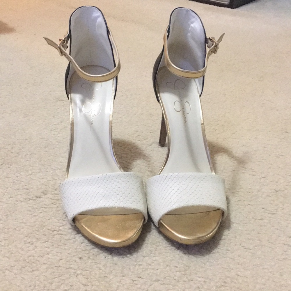 White & Black Heels